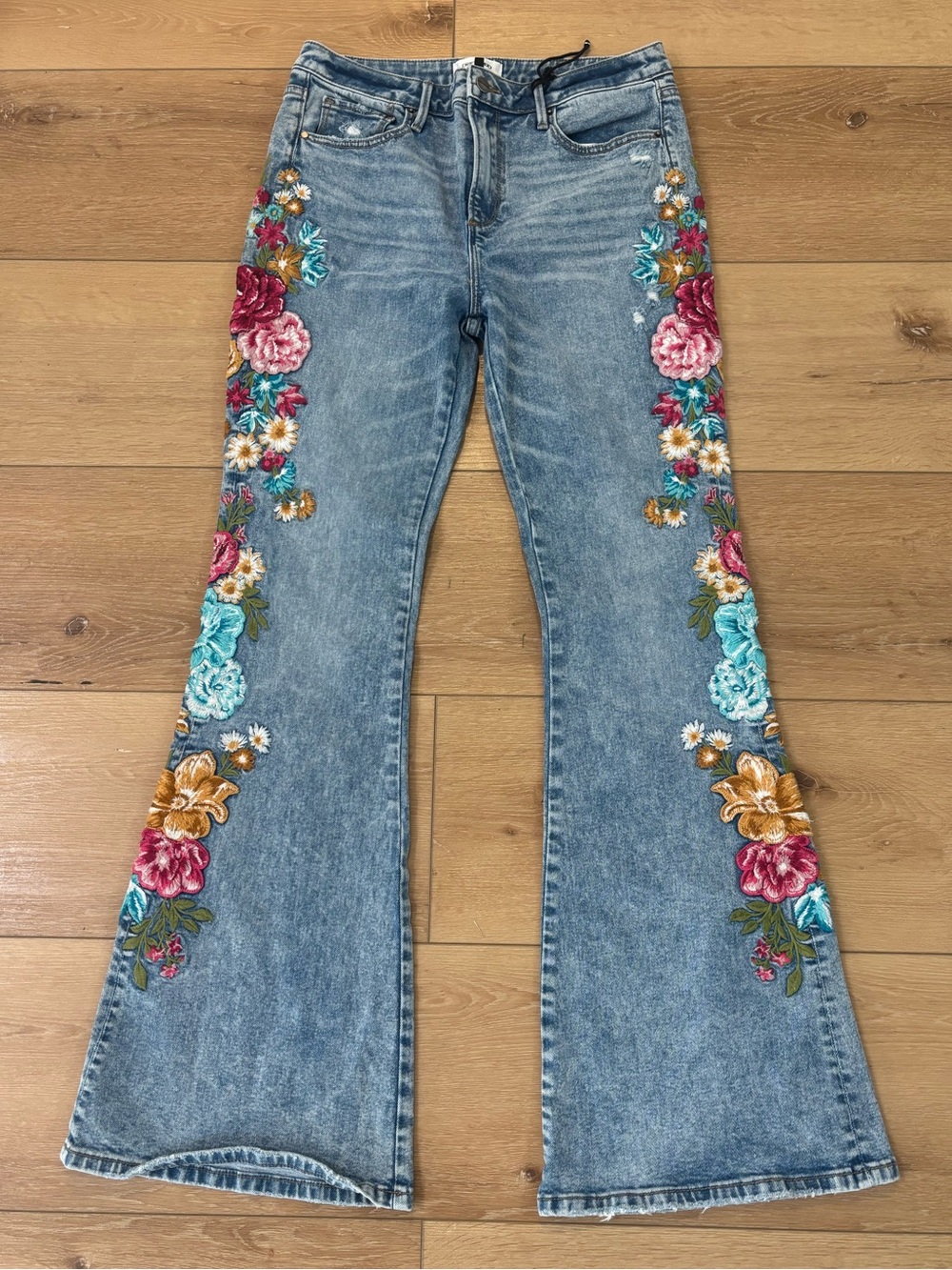 Driftwood Free People Floral Jeans Size 30